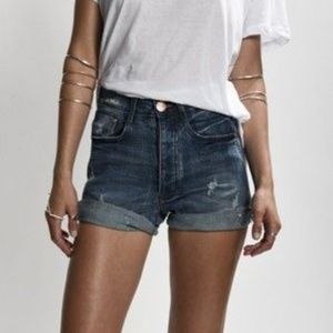 One Teaspoon Harlets High Waist Short Pure Bleu 24